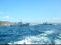 L'Arago et l'Uss Mahan