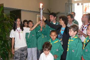 Flamme à la Mairie en 2007
